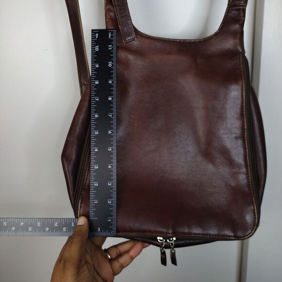Volare Brown Leather Backpack Distressed Queros Made In Columbia